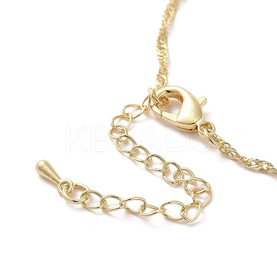 304 Stainless Steel Cross with Flower Pendant Necklaces for Women NJEW-A020-03H-G-1