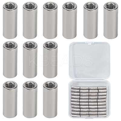 40Pcs 304 Stainless Steel Ear Nuts DIY-BBC0002-62-1
