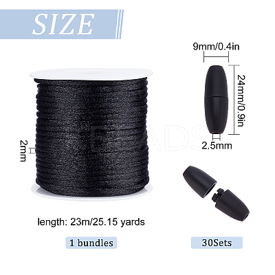Nylon Rattail Satin Cord LW-SC0001-02A-1