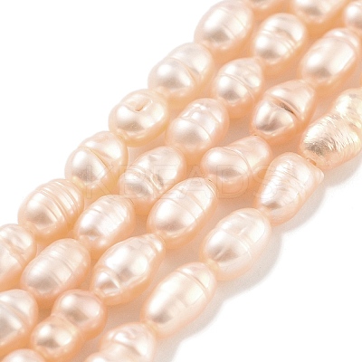 Natural Cultured Freshwater Pearl Beads Strands PEAR-P062-01B-1
