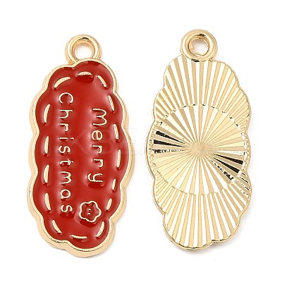 Christmas Alloy Enamel Pendants FIND-C037-02B-G-1