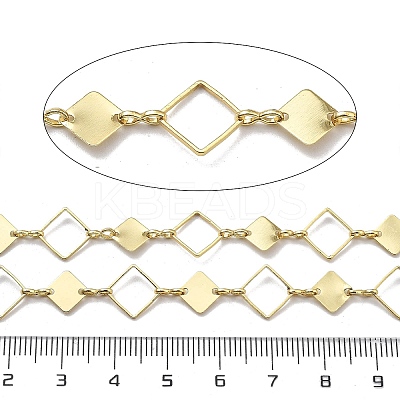 Brass Rhombus Link Chains CHC-G024-08G-1