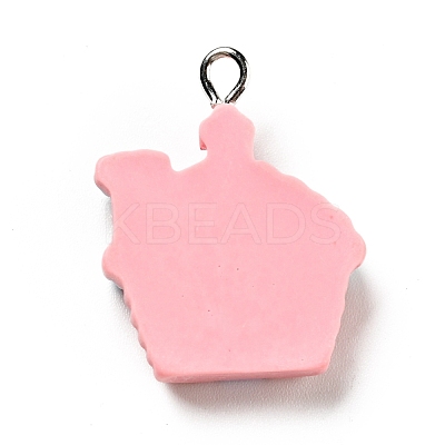 Christmas Opaque Resin Pendants RESI-G043-B01-1