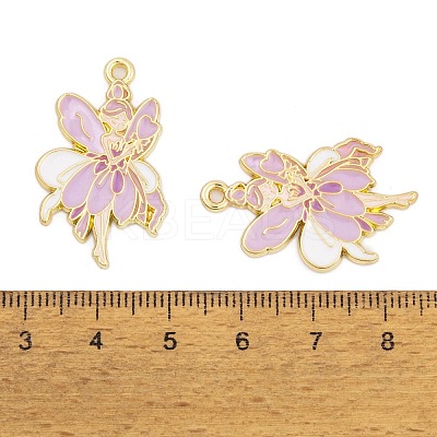 Rack Plating Alloy Enamel Pendants FIND-A040-08E-03G-1