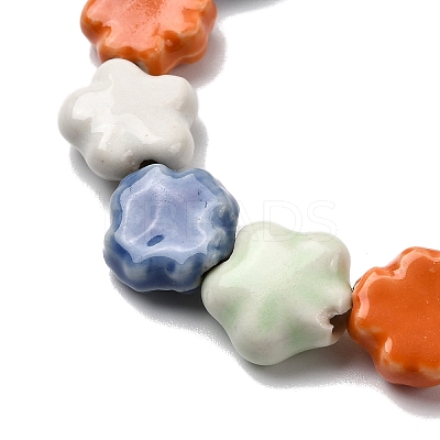Handmade Porcelain Beads Strands PORC-K010-04-1