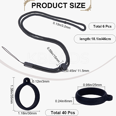 DIY Anti-Lost Necklace Lanyard Making Kit DIY-GF0008-79-1