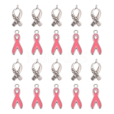 50Pcs 2 Styles Alloy Enamel Pendants ENAM-LS0001-29-1