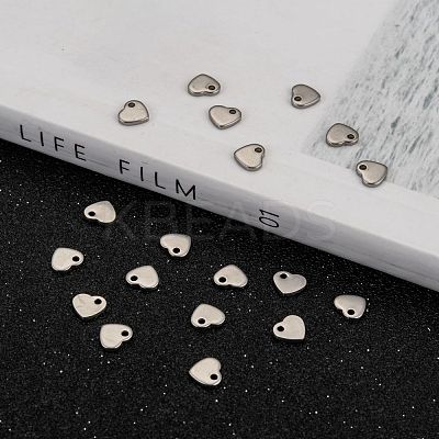 Tarnish Resistant Handmade Gifts Ideas for Valentines Day 304 Stainless Steel Stamping Blank Tag Pendants STAS-Q073-1