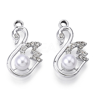 Alloy Crystal Rhinestone Pendants ALRI-H004-13P-1