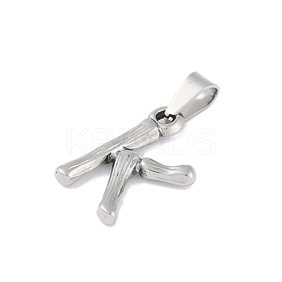 Non-Tarnish 304 Stainless Steel Pendants STAS-F235-01P-K-1