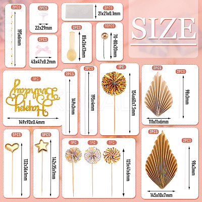 DIY Glitter Paper Birthday Crafts Accessories DIY-TA0010-57-1