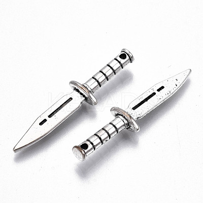 Tibetan Style Alloy Pendants TIBE-S323-089AS-RS-1