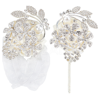 Ribbon Wrist & Brooch AJEW-WH0235-35-1