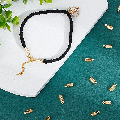 180Pcs 304 Stainless Steel Folding Crimp Ends STAS-SC0005-40B-1