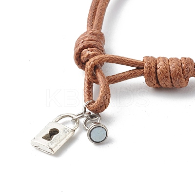 Adjustable Korean Waxed Polyester Cord Bracelets BJEW-TA00001-1
