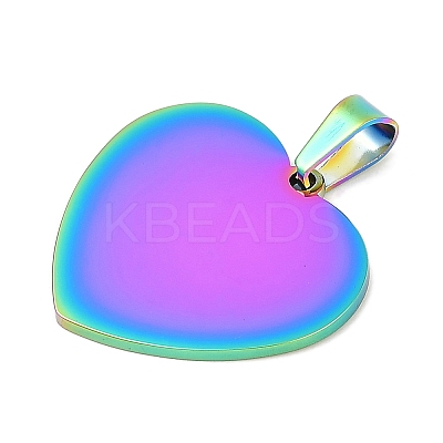 Ion Plating(IP) 304 Stainless Steel Stamping Blank Tag Pendants STAS-I311-04A-RC-1