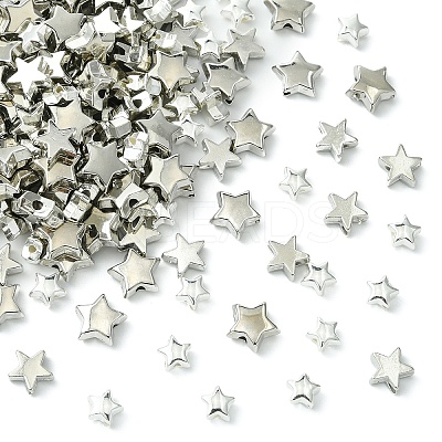 180Pcs 3 Styles CCB Plastic Beads CCB-YW0001-52B-1