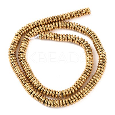 Electroplated Synthetic Non-magnetic Hematite Beads Strands G-H027-D01-02-1