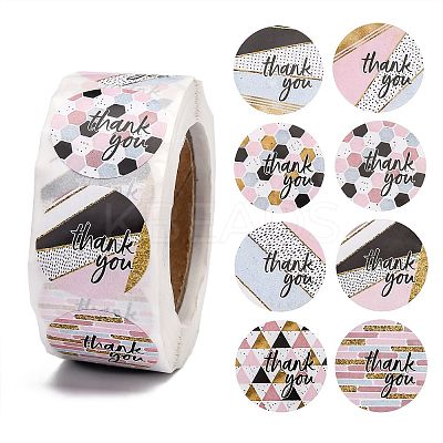 1 Inch Thank You Stickers LS-DIY-G013-A19-1
