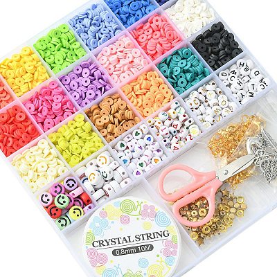 DIY Heishi Surfer Bracelet Making Kit DIY-YW0007-43-1