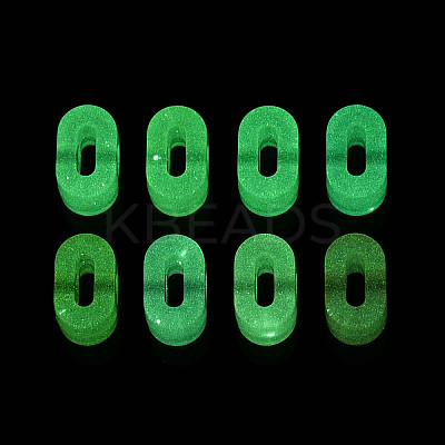 Luminous Frosted Transparent Acrylic Beads TACR-T029-21A-1