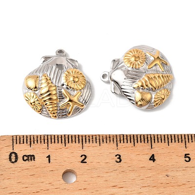 304 Stainless Steel Pendants STAS-Z145-02GP-01-1