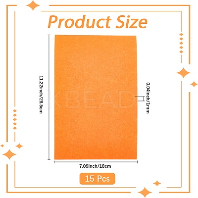 15Pcs Felt Non Woven Fabric DIY-SP0003-93N-1