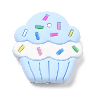 Cake Food Grade Eco-Friendly Silicone Focal Beads SIL-C004-02A-1