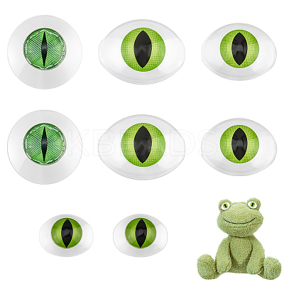 4 Pair 4 Colors Acrylic Craft Doll Eye DIY-PH0031-73-1