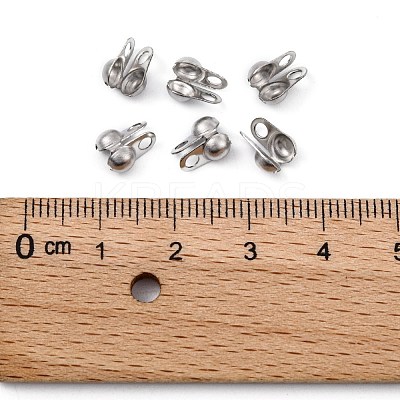 Tarnish Resistant 304 Stainless Steel Bead Tips X-STAS-R063-22-1