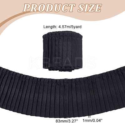 5 Yards Polyester Pleated Ribbon OCOR-FG0002-02B-1