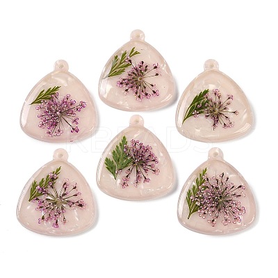 Epoxy Resin Pendants RESI-S09-01I-RS-1