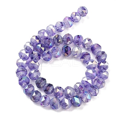 Baking Paint Glass Beads Strands GLAA-H032-05-06-1
