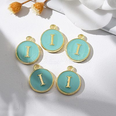 Golden Plated Alloy Enamel Charms LS-ENAM-S118-05I-1