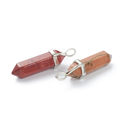 Natural Mookaite Pointed Pendants G-M378-01P-A21-1