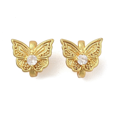 Brass Micro Pave Cubic Zirconia Pendants KK-U045-04G-1