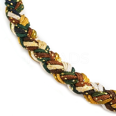 4MM Braided Nylon Cord Bracelets FIND-A057-01G-1