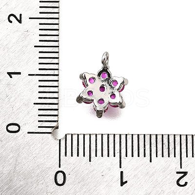 Brass Micro Pave Cubic Zirconia Pendants KK-D356-01A-P-1