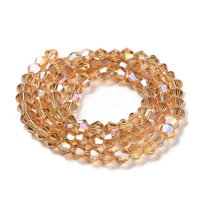 Transparent Electroplate Glass Beads Strands LS-GLAA-F029-2mm-A18-1