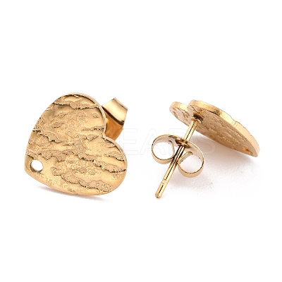 Ion Plating(IP) 304 Stainless Steel Stud Earring Findings LS-EJEW-O104-09G-1