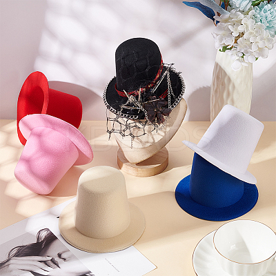 6Pcs 6 Colors EVA Cloth Mini Hat Fascinator Base AJEW-FG0005-04-1