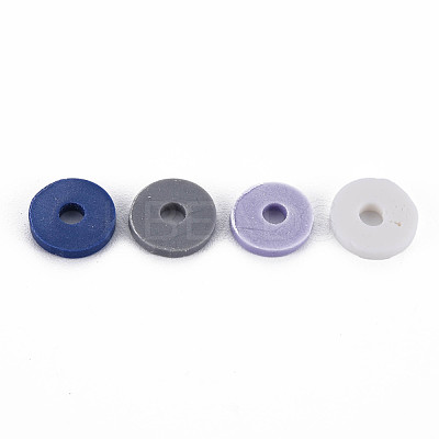 Handmade Polymer Clay Beads Strands CLAY-R089-8mm-T010-1