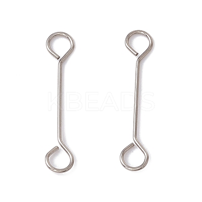 Non-Tarnish 304 Stainless Steel Connector Charms STAS-G291-03A-P-1