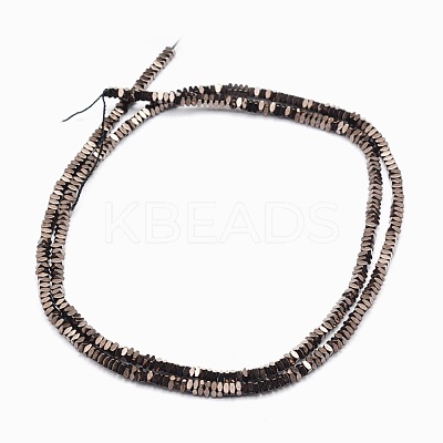 Electroplate Non-magnetic Synthetic Hematite Beads Strands G-L489-D08-1