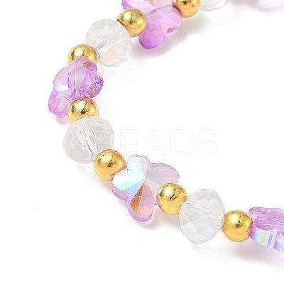 Glass Beaded Stretch Bracelets WGF21B9-05-1