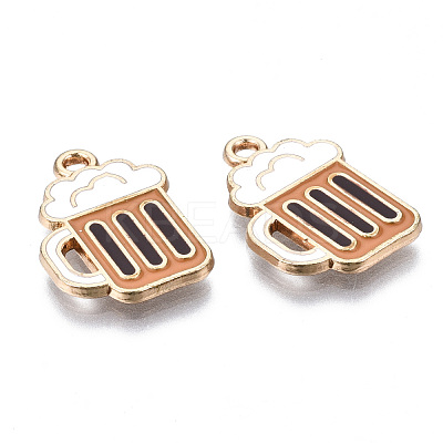 Eco-Friendly Alloy Enamel Pendants ENAM-Q437-048-NR-1