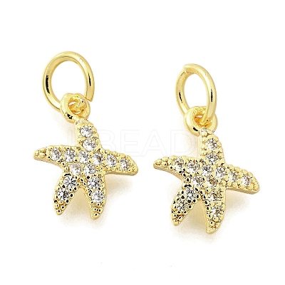 Brass Micro Pave Cubic Zirconia Pendants KK-K300-11G-1