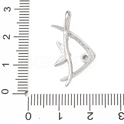 304 Stainless Steel Pendants STAS-D129-13C-P-1