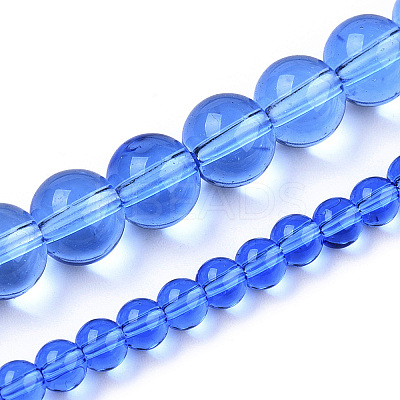 Transparent Glass Beads Strands GLAA-T032-T4mm-04-1