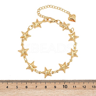 304 Stainless Steel Link Bracelets for Women BJEW-D359-10G-1